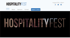 Desktop Screenshot of hospitalityfest.com